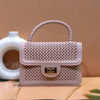 Candy Pop Mini Sling Bag – Designer PVC with Chain