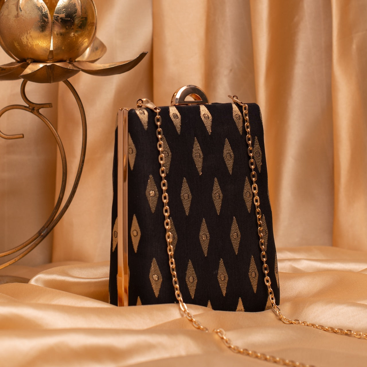 Designer Brocade Silk Fabric Clutch