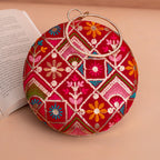 Round Ethnic Clutches