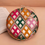 Round Ethnic Clutches