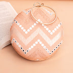 Round Ethnic Clutches