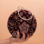Round Ethnic Clutches
