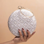 Round Ethnic Clutches