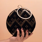 Round Ethnic Clutches