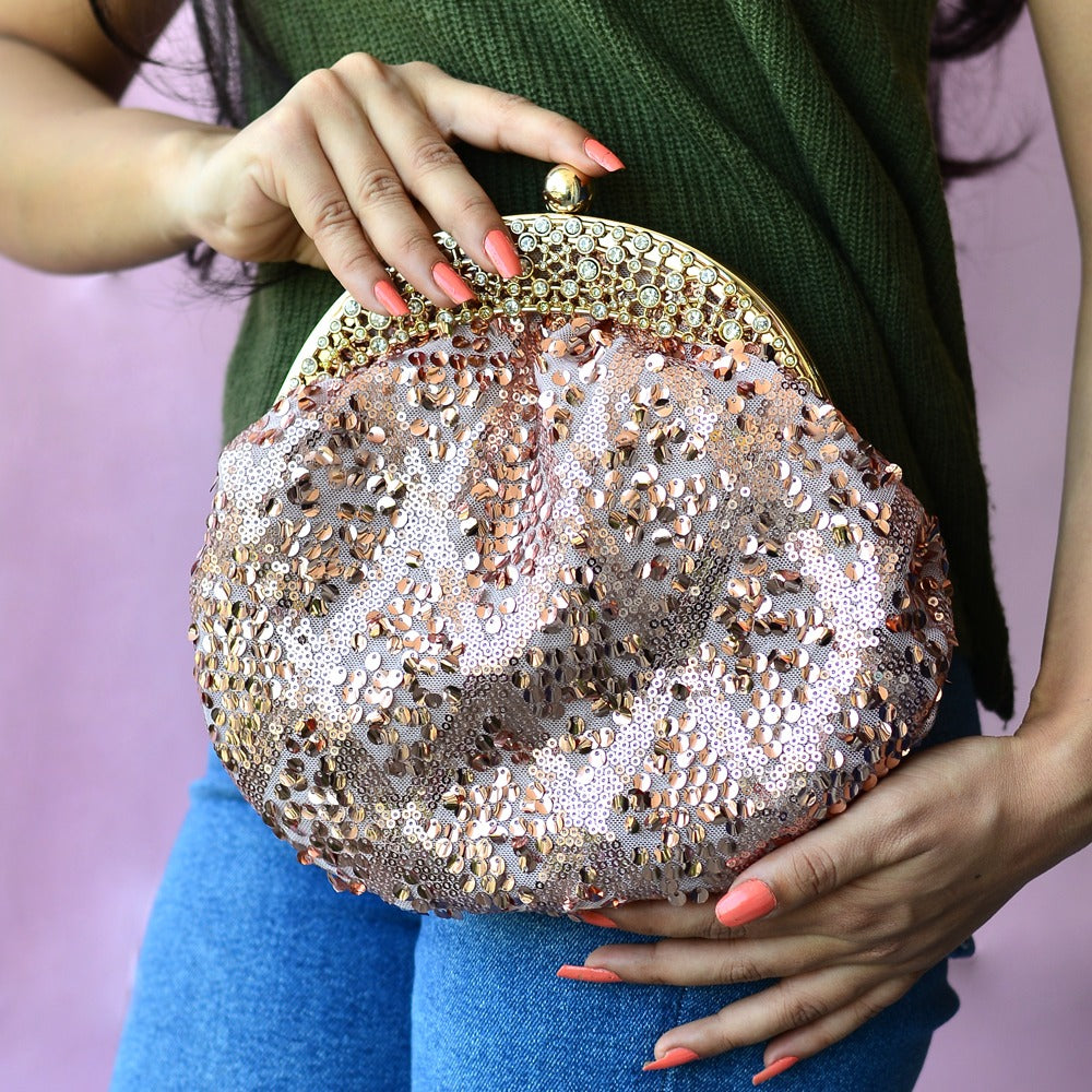 Designer Framed Batua Style Clutch Bag