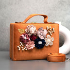Premium Suede Velvet Suitcase Bag