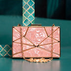 Metallic Acrylic MOP Clutch