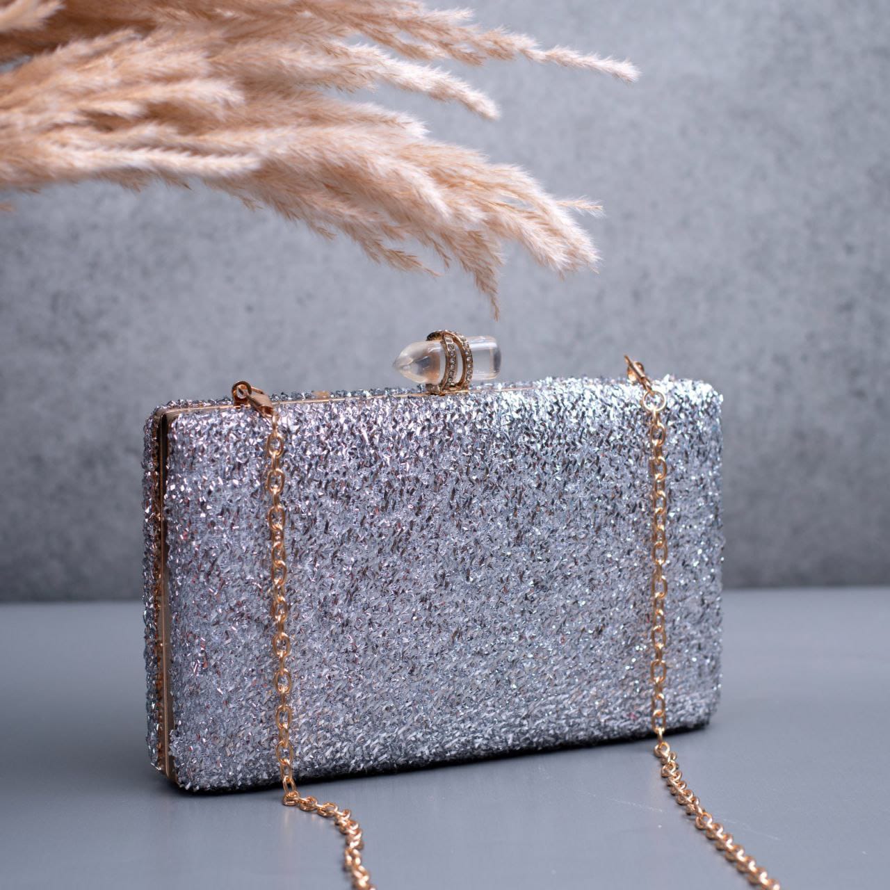 Designer Shimmer Clutch