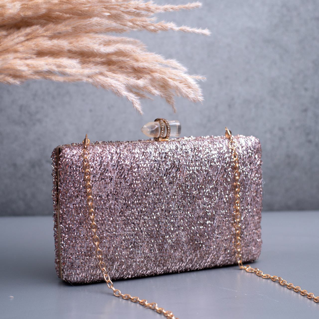 Designer Shimmer Clutch