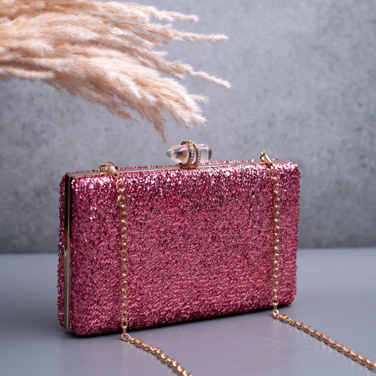 Designer Shimmer Clutch