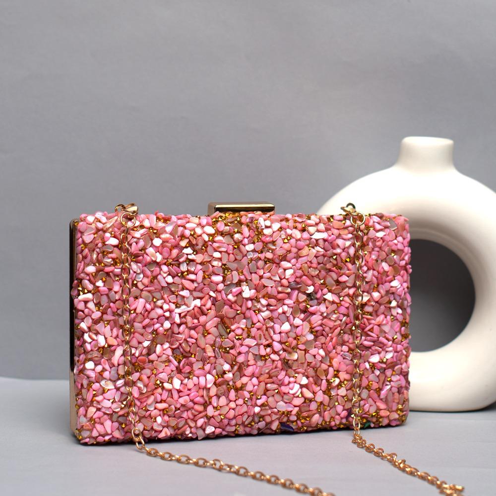Gravel Stoned Metallic Clutch