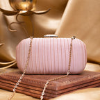 Ribbed Designer Capsule Clutch