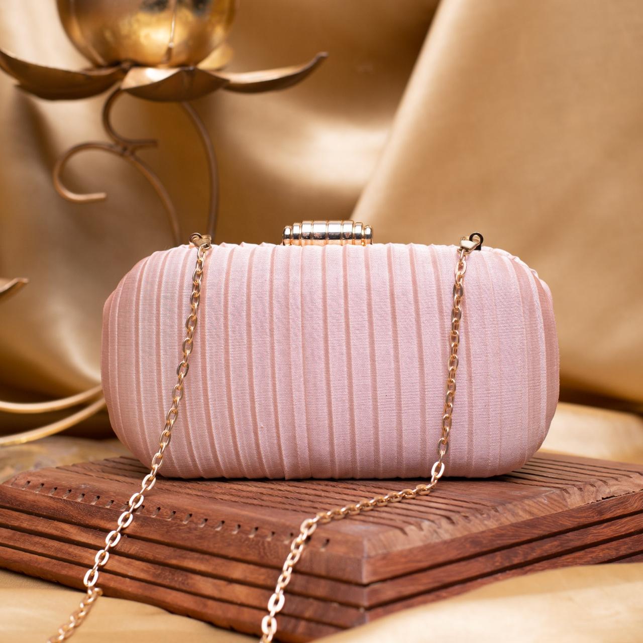 Ribbed Designer Capsule Clutch