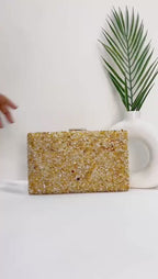 Gravel Stoned Metallic Clutch